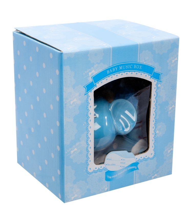 Музыкальная фигурка из керамики Мальчик - Сладкий сон Valerio Sole MUG-145/1, упаковка