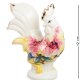 Статуэтка из фарфора Петух с розовыми цветами Pavone JP-91/10