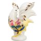 Статуэтка из фарфора Петух с розовыми цветами Pavone JP-91/10, оборотная сторона