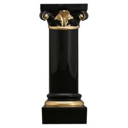 Черная колонна из керамики Афины