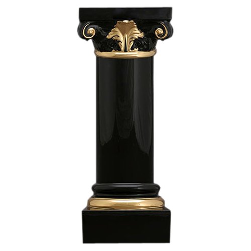 Черная колонна из керамики Афины