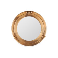 Зеркало Иллюминатор антик, диаметр 30 см