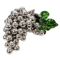 Скульптура Большая Гроздь винограда с зелёным листочком