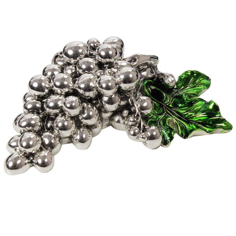 Скульптура Большая Гроздь винограда с зелёным листочком Exetera Argenti 46-247328, фото 3