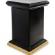 Колонна Diamante, черная с золотом, размер 37х37х58 см Ahura, фотография с обратной стороны