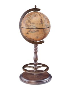 Глобус-бар напольный на одной ножке Classica, сфера 40 см