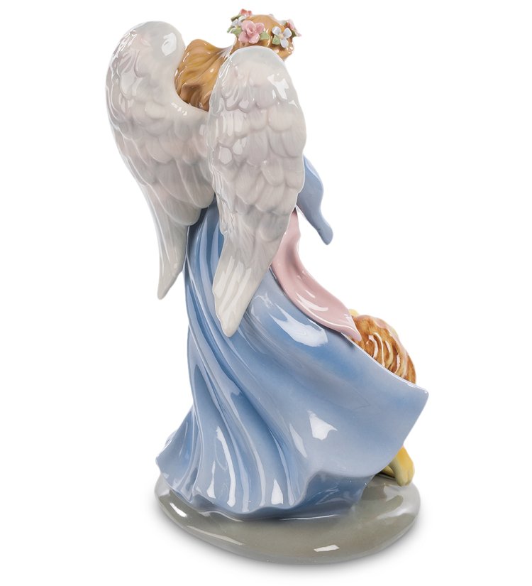Статуэтка из фарфора Ангел и лев Pavone CMS-24/ 6, фотография со спины