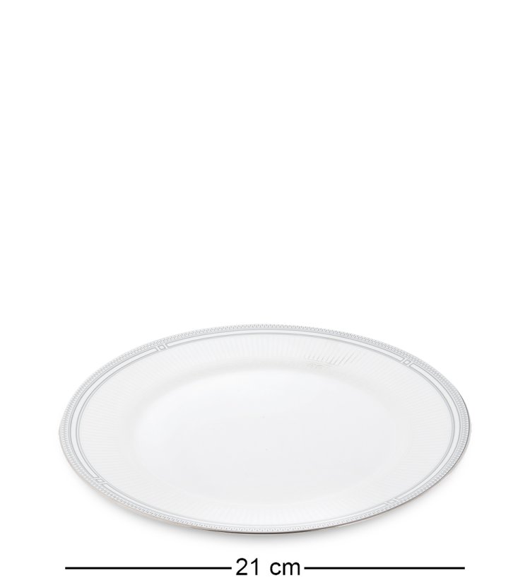 Чайный набор на 2 персоны с 4 тарелками Венецианская Классика Pavone JK-103, фотография тарелки 21 сантиментр