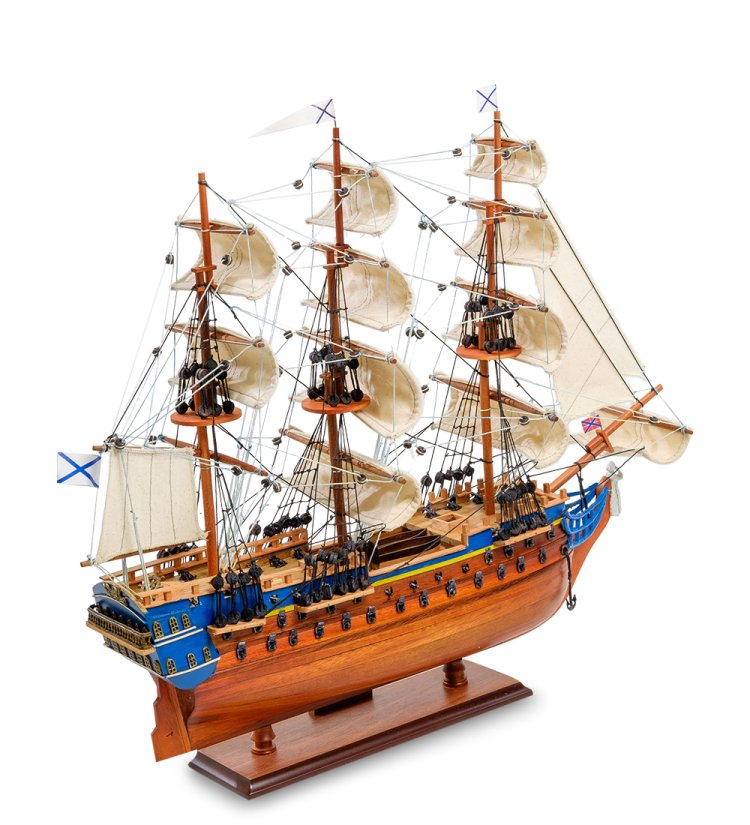 Модель корабля линкор Святой Павел, фото сзади