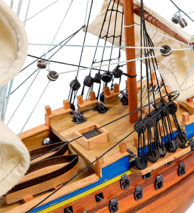 Модель корабля линкор Святой Павел, фото палубы