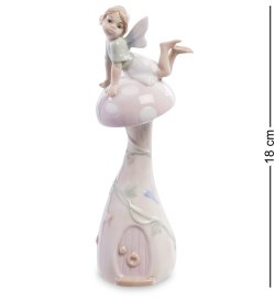 Колокольчик из фарфора Фея на грибе