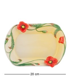 Блюдо из фарфора Маки