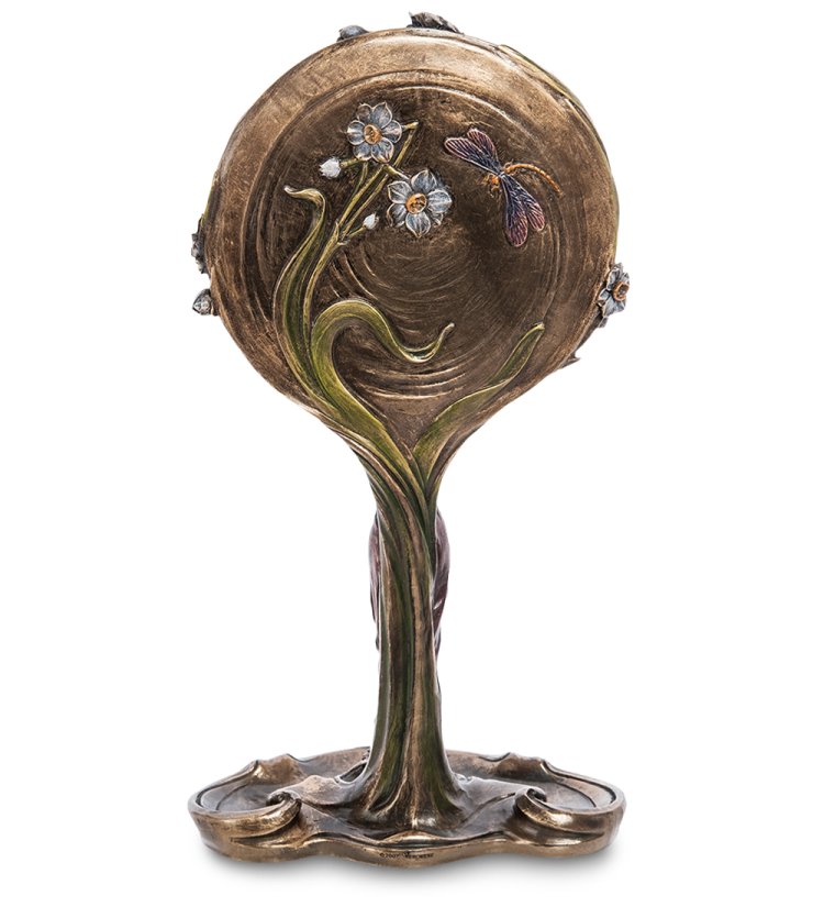 Зеркало Девушка с цветами Veronese WS-970, оборотная сторона