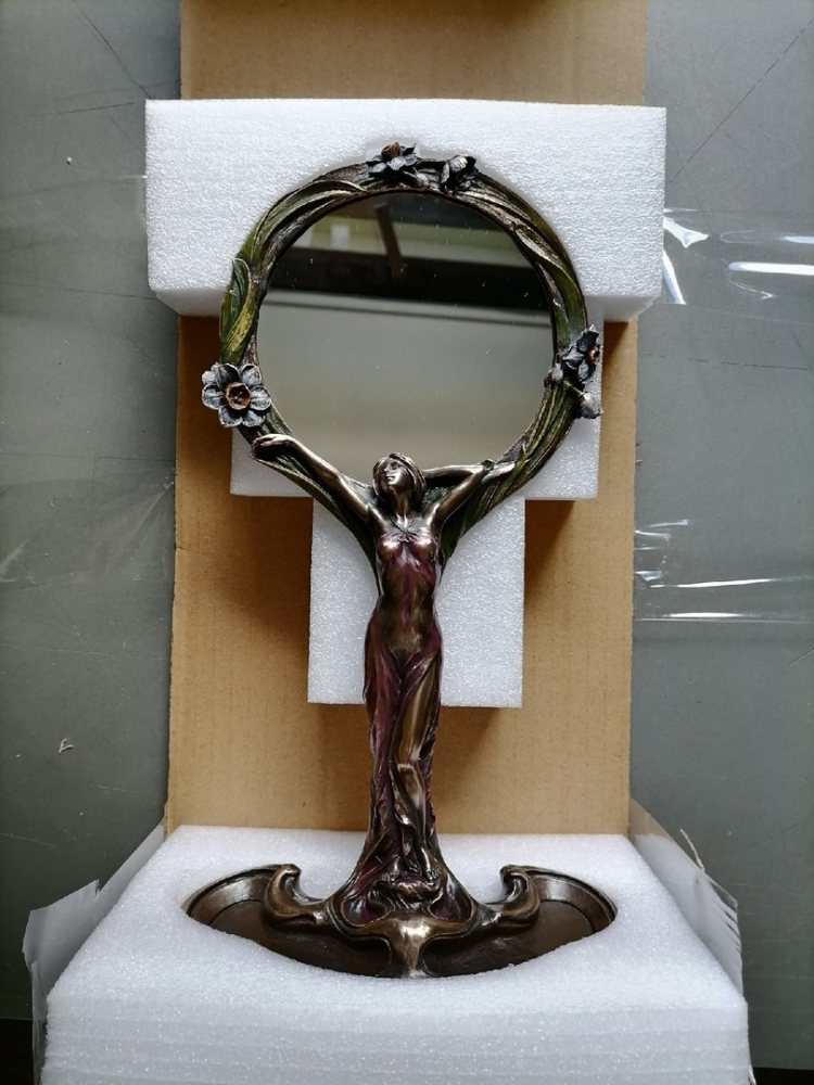 Зеркало Девушка с цветами Veronese WS-970, фото со склада упаковочный вид