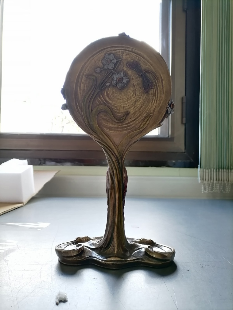 Зеркало Девушка с цветами Veronese WS-970, фото со склада оборотная сторона