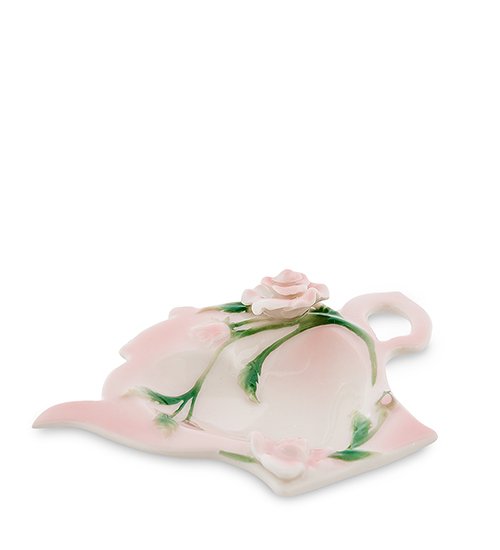 Маленькое декоративное Блюдо из фарфора Роза Pavone FM-08/ 4, вид сверху