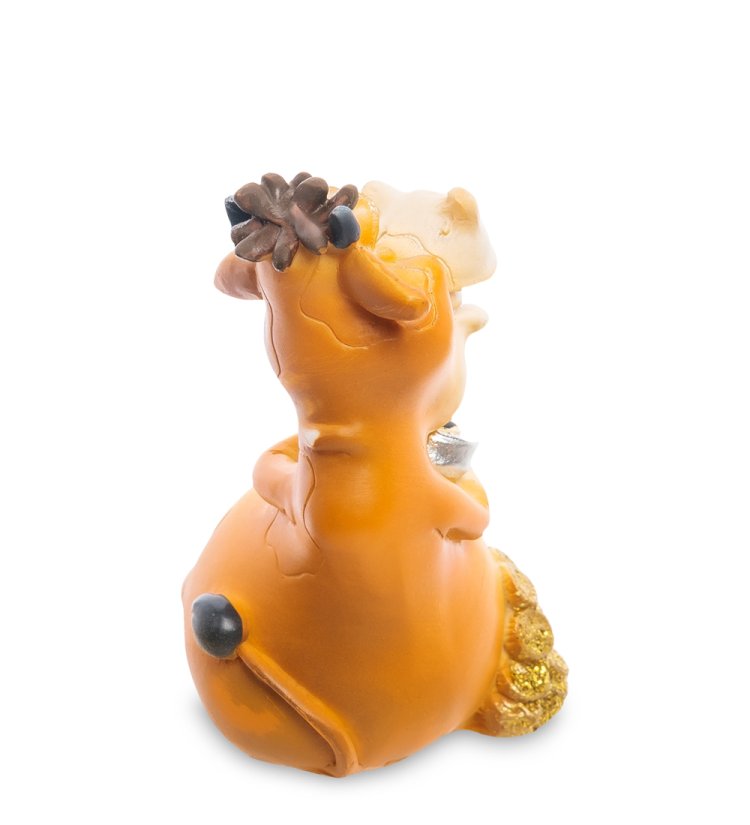 Статуэтка Бык символ 2021 года - знак зодиака Овен AF-1013/ 4, фотография со спины