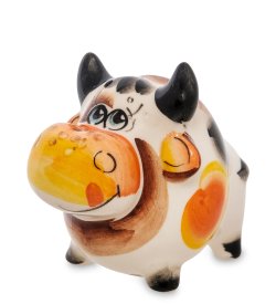 Статуэтка Бык Буян символ 2021 года Цветная гжель