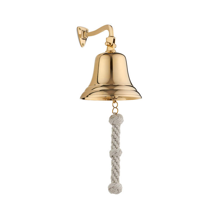 Корабельная рында Колокол из золота - Диаметр 15 см