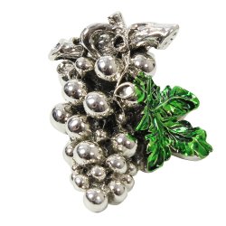 Скульптура Маленькая Гроздь винограда с зелёным листочком