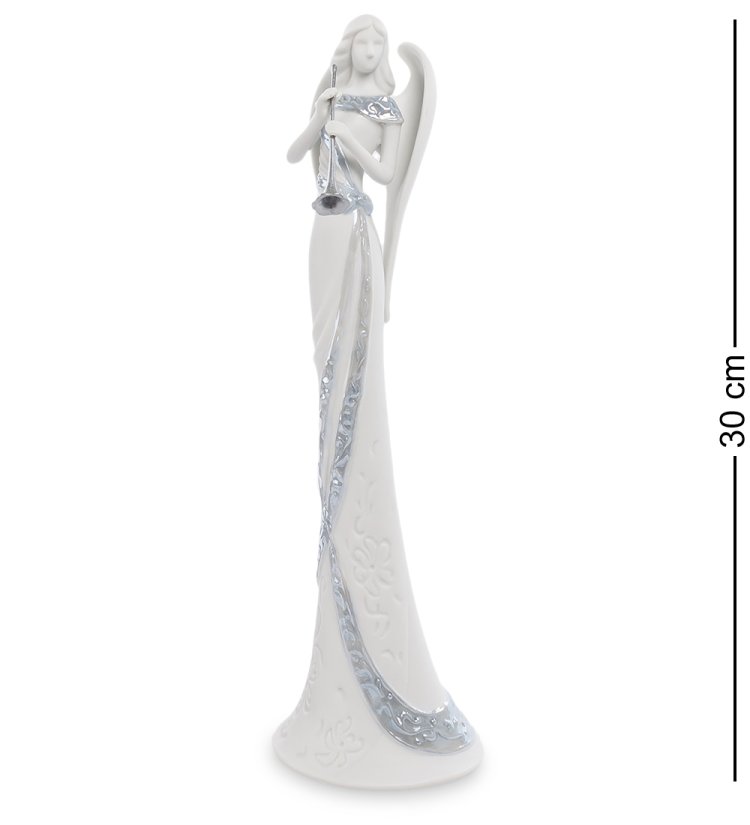 Статуэтка из бисквитного фарфора Ангел хранитель с трубой Pavone CMS-17/ 1