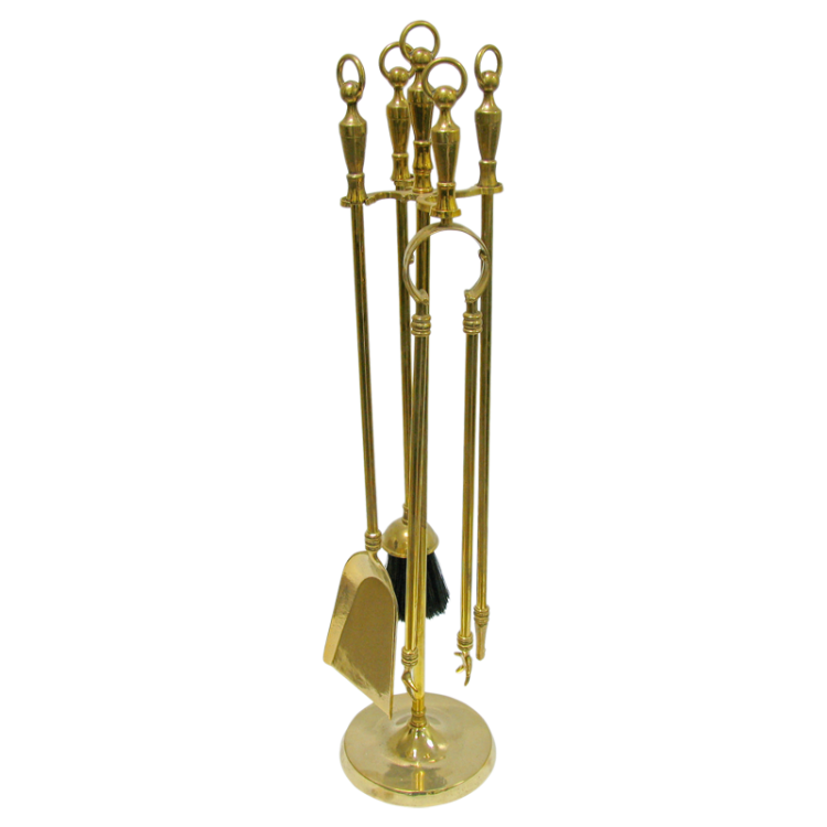 Каминный набор Анелло 4 предмета на подставке, золотой Alberti Livio AL-82-081