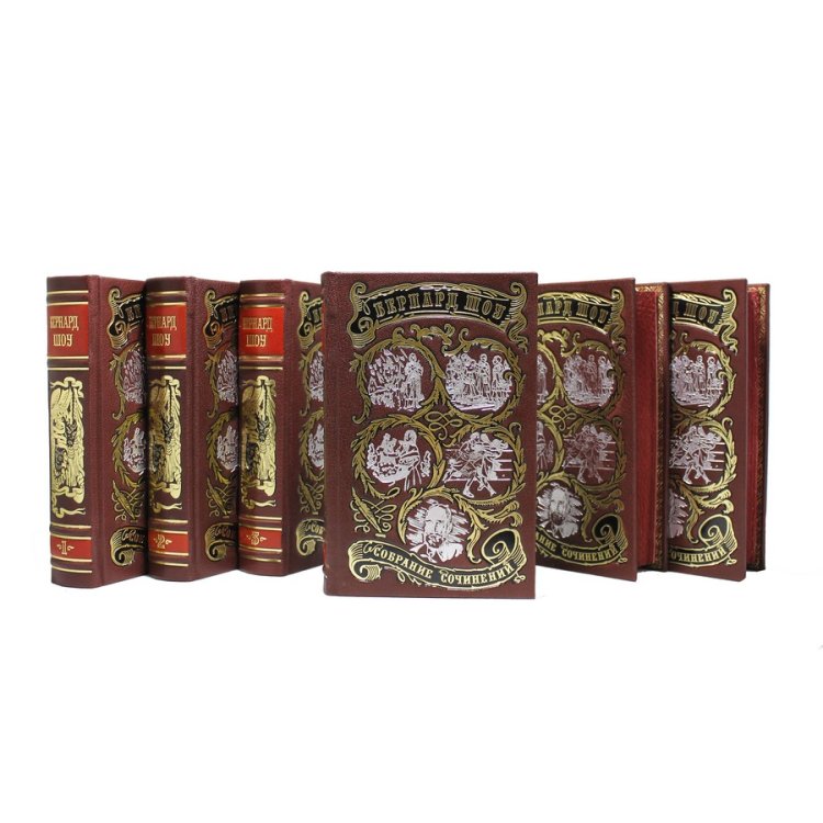 Книги в кожаном переплете Джордж Бернард Шоу - Собрание сочинений в 6 томах BG1318S, фотография 2