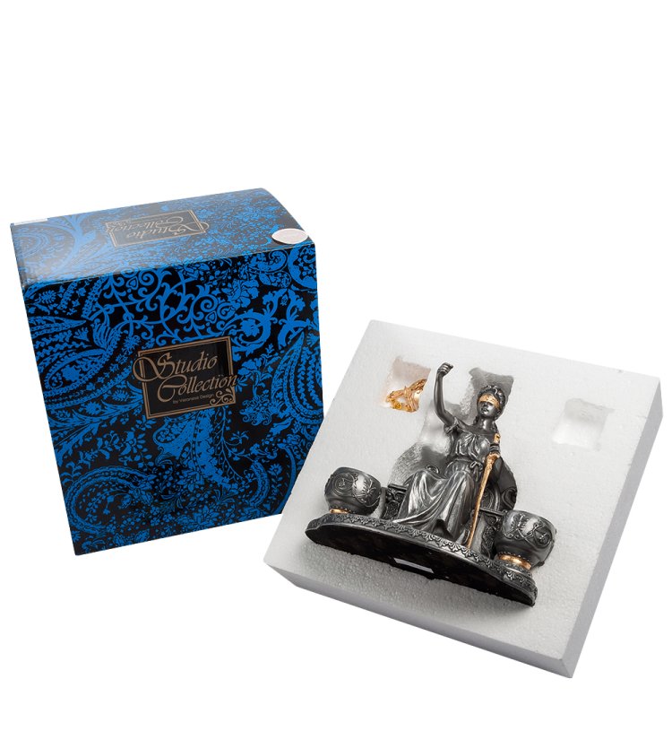 Статуэтка-подсвечник Фемида - Золотые Весы Veronese WS-14, упаковочный вид