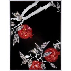 Картина Ветви граната c кристаллами Swarovski