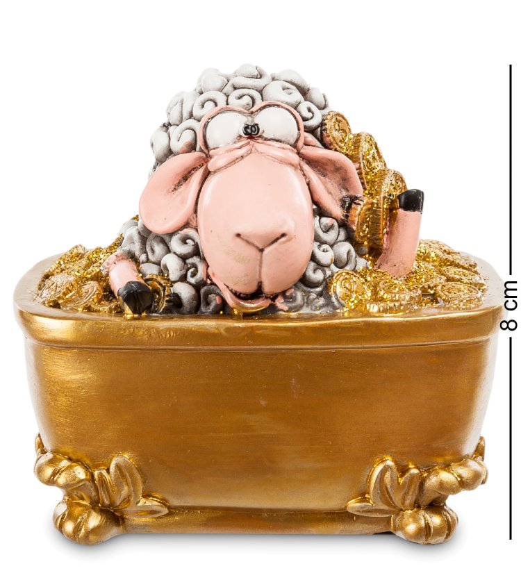 Маленькая Фигурка Овца Купание в роскоши The Comical World of Stratford RV-363