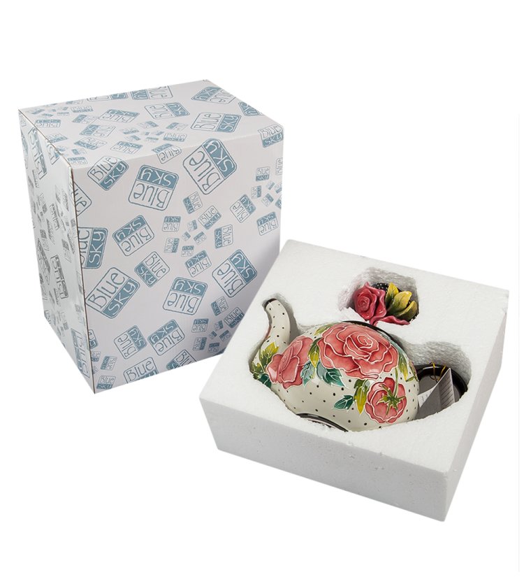 Заварочный чайник Розы Blue Sky BS- 40, фотография в упаковке