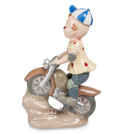 Статуэтка из фарфора Клоун на скутере Pavone CMS-23/25, оборотная сторона