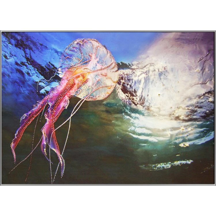 Картина Медуза c кристаллами Swarovski