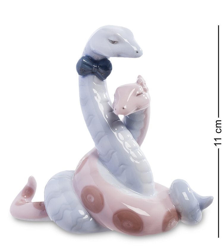 Фигурка из фарфора Пара влюбленных змей Pavone JP-51/ 1