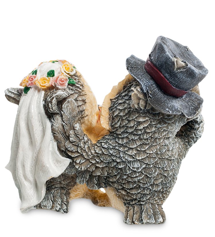 Фигурка Совы - Жених и невеста Sealmark OL-6296-XB, оборотная сторона