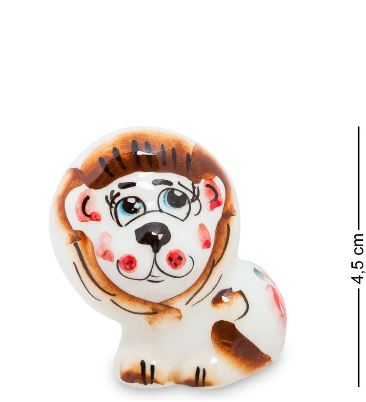 Фигурка Маленький Львенок Цветная гжель ГЛ-219