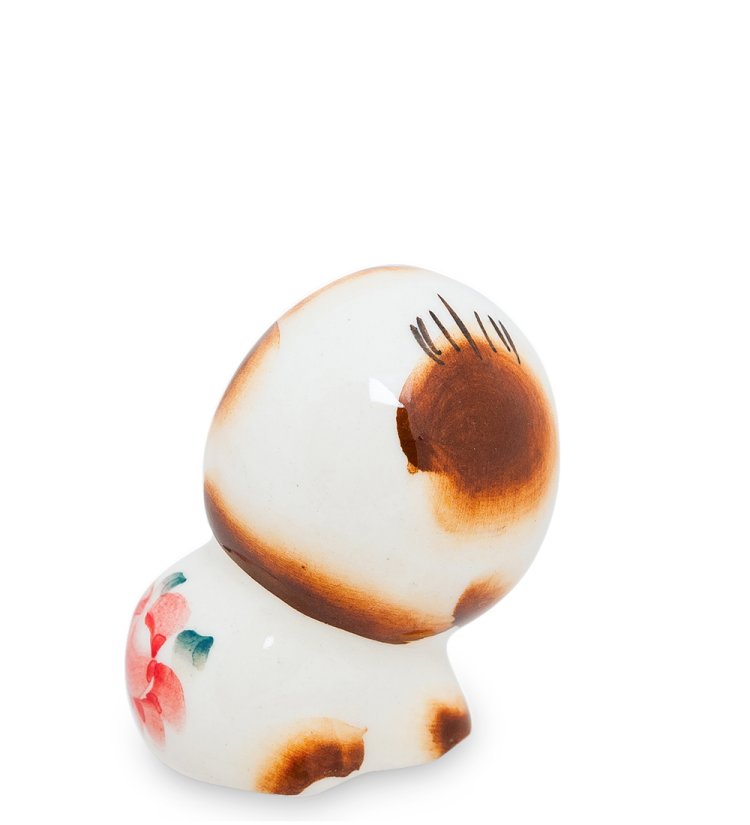 Фигурка Маленький Львенок Цветная гжель ГЛ-219, фотография со спины