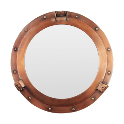 Зеркало Иллюминатор антик, диаметр 47 см
