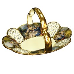 Корзина в стиле барокко с ручкой Буше