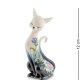 Статуэтка из фарфора Кошечка с поднятым хвостом с цветами Pavone JP-98/ 36