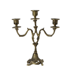 Канделябр на 3 свечи Асти, цвет антик