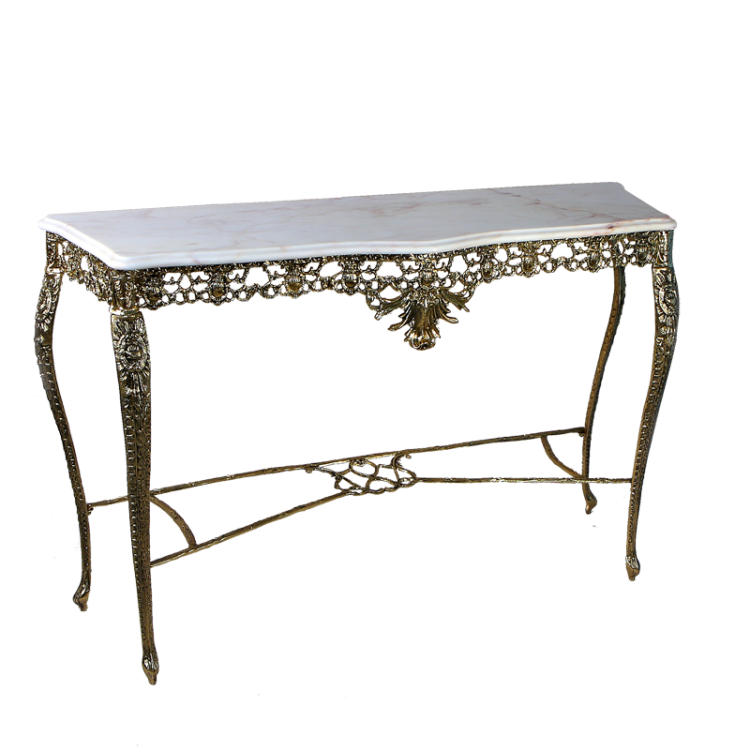 Консоль прямоугольная Дуэ Кватро, золотая Bello De Bronze BP-50006