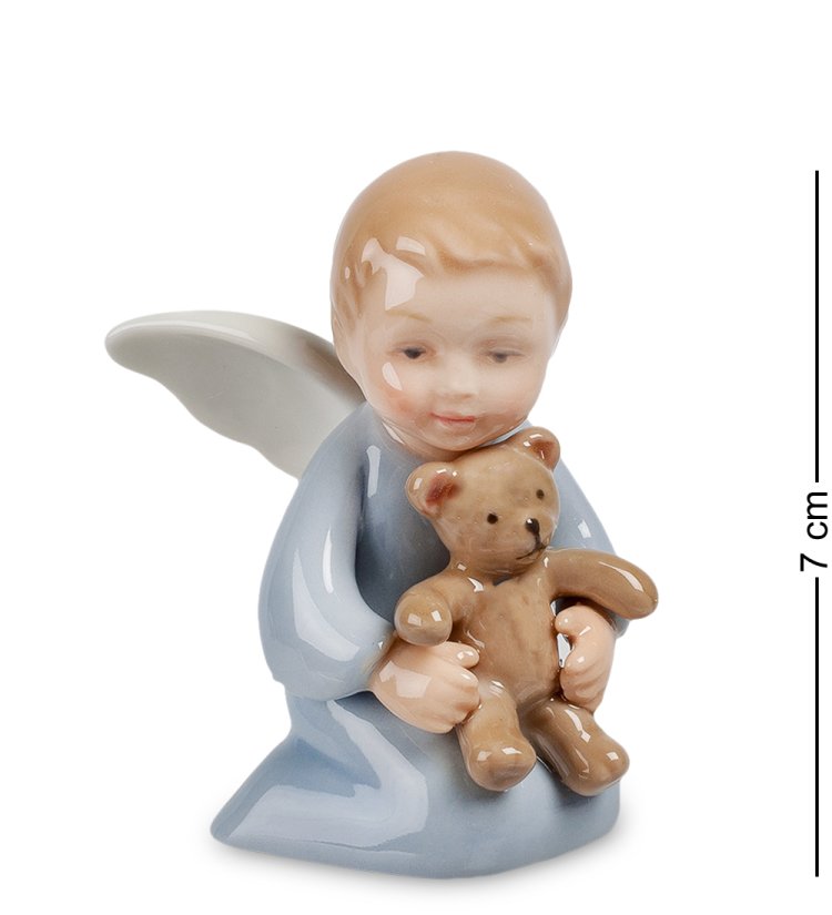 Статуэтка из фарфора Ангелочек с медвежонком Pavone CMS-11/41