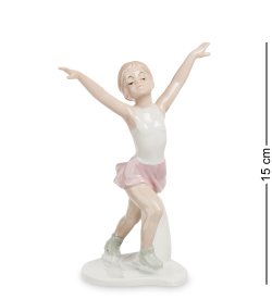 Статуэтка из фарфора Фигуристка завершение танца