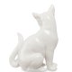 Статуэтка из фарфора Белая Кошка Маркиза JP-31/30, фотография со спины
