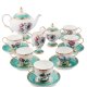 Чайный сервиз на 6 персон из фарфора Цветок Неаполя Pavone JK- 20