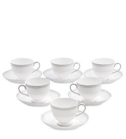 Чайный набор на 6 персон из фарфора Венецианская Классика