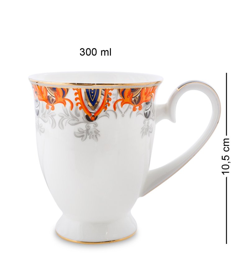 Кружка из фарфора Риомаджоре Riomaggiore Pavone JK-224
