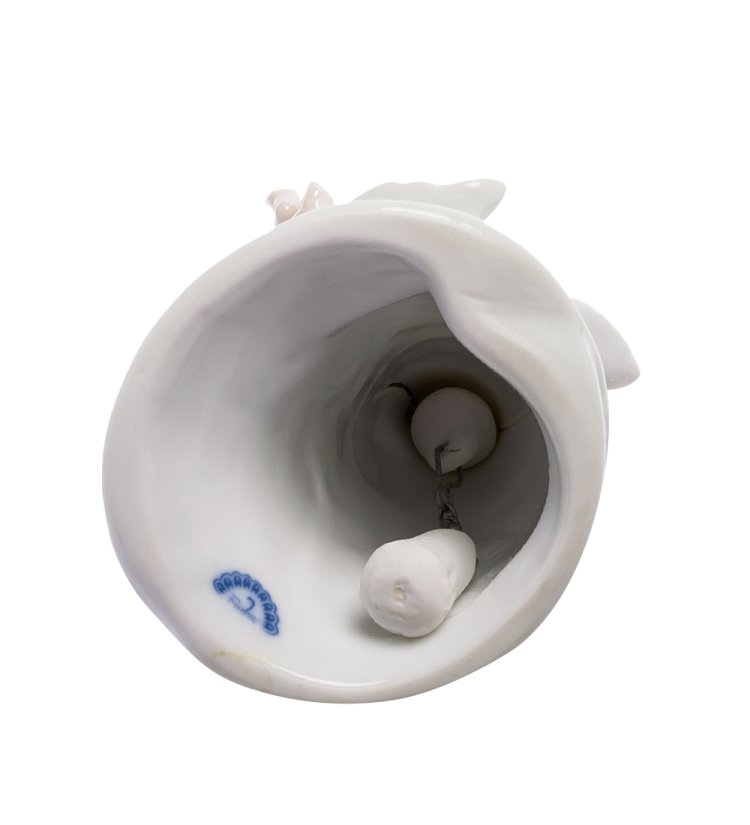 Колокольчик из фарфора Фея-Добродетель JP-26/ 6, вид снизу