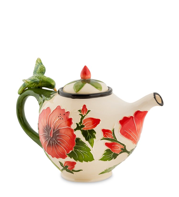 Чайник заварочный Гибискус Blue Sky BS- 41, фотография сбоку